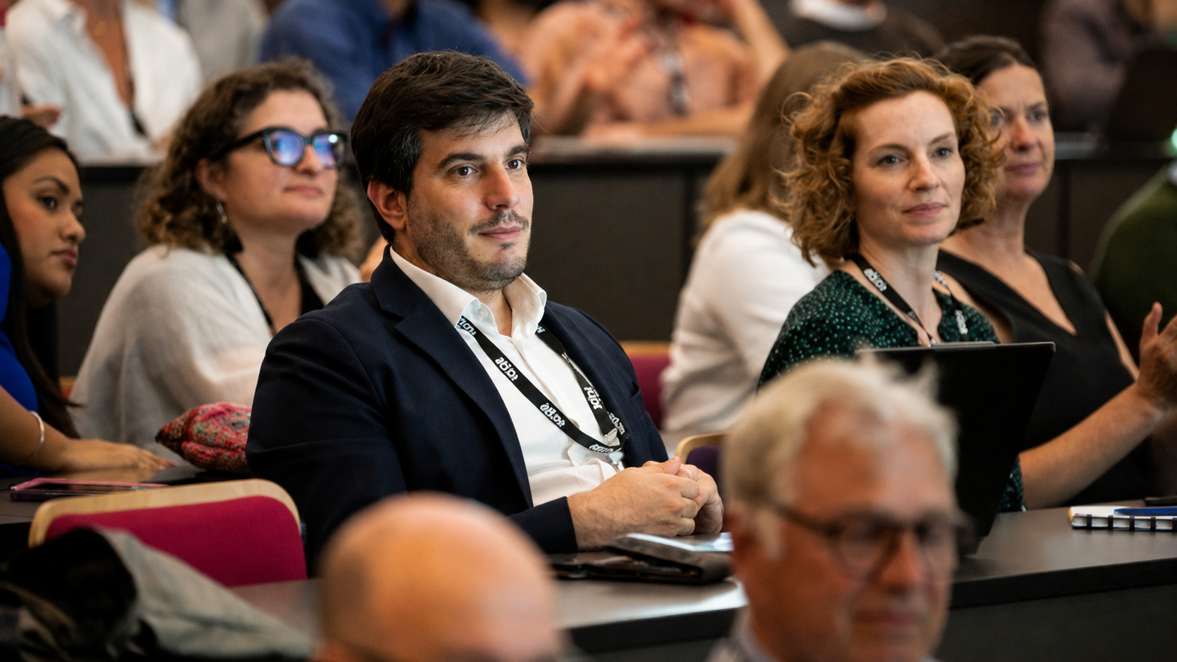 Francesco Nicoli attending an academic conference